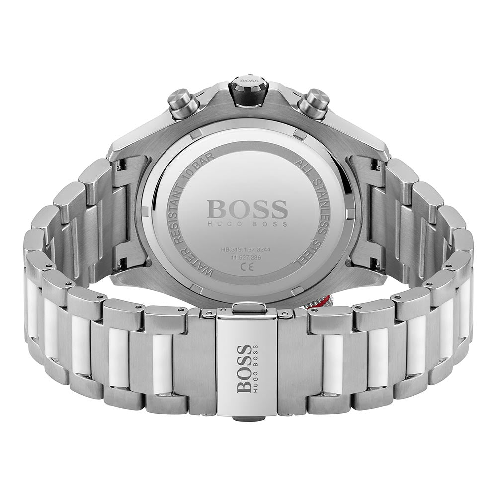 Hugo Boss Stainless Steel Blue Dial Chronograph Men's Watch - 1513823