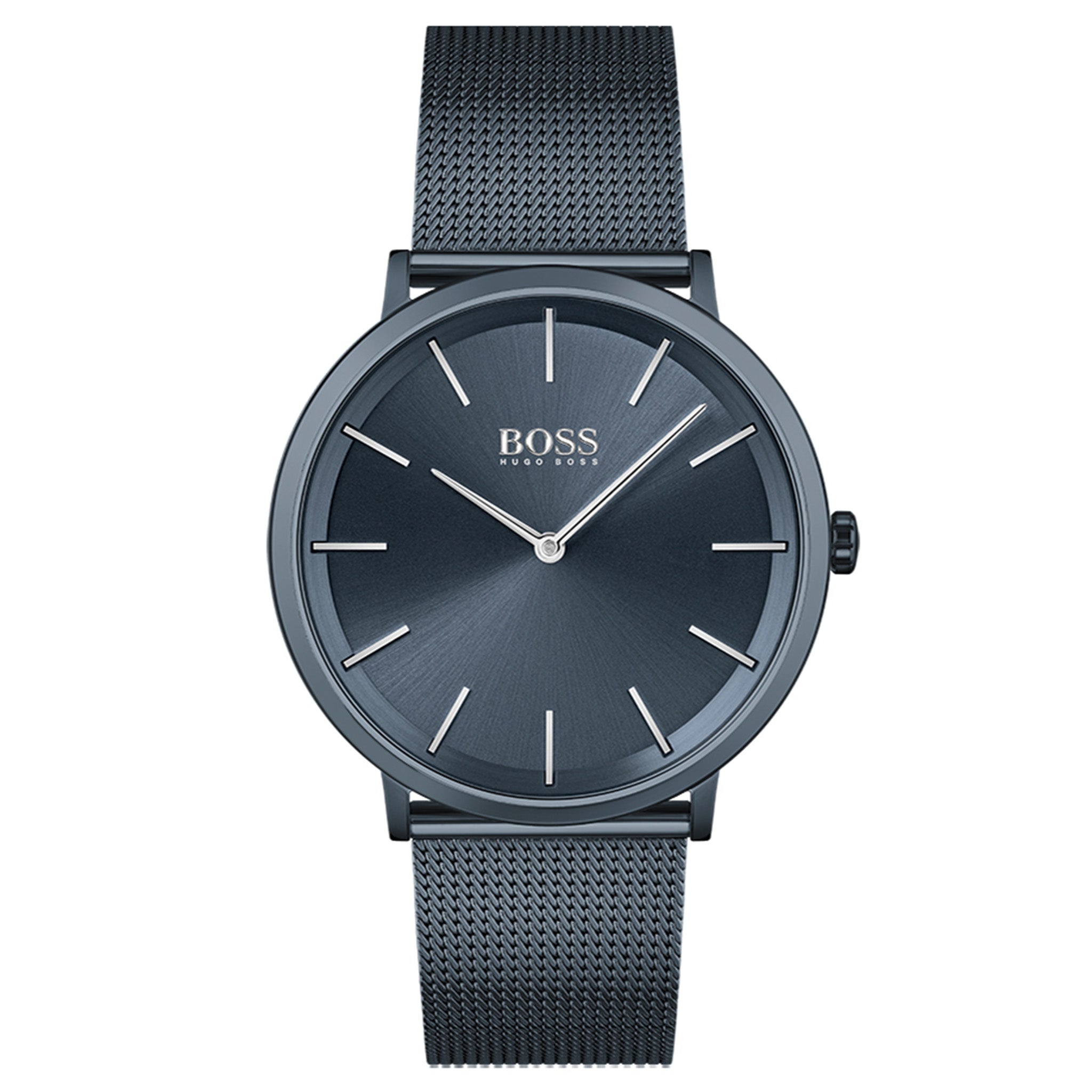 Hugo Boss Dark Blue Steel Mesh Men's Watch - 1513827