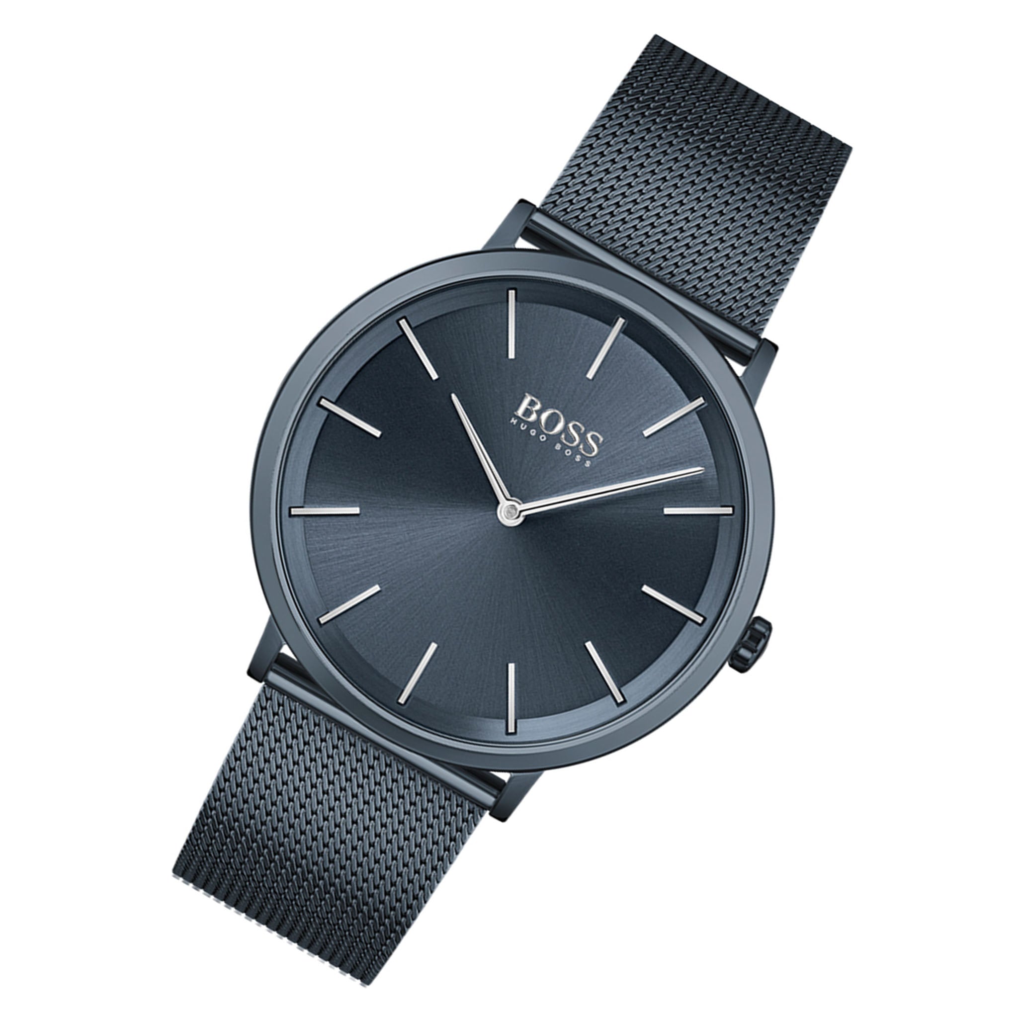 Hugo Boss Dark Blue Steel Mesh Men's Watch - 1513827