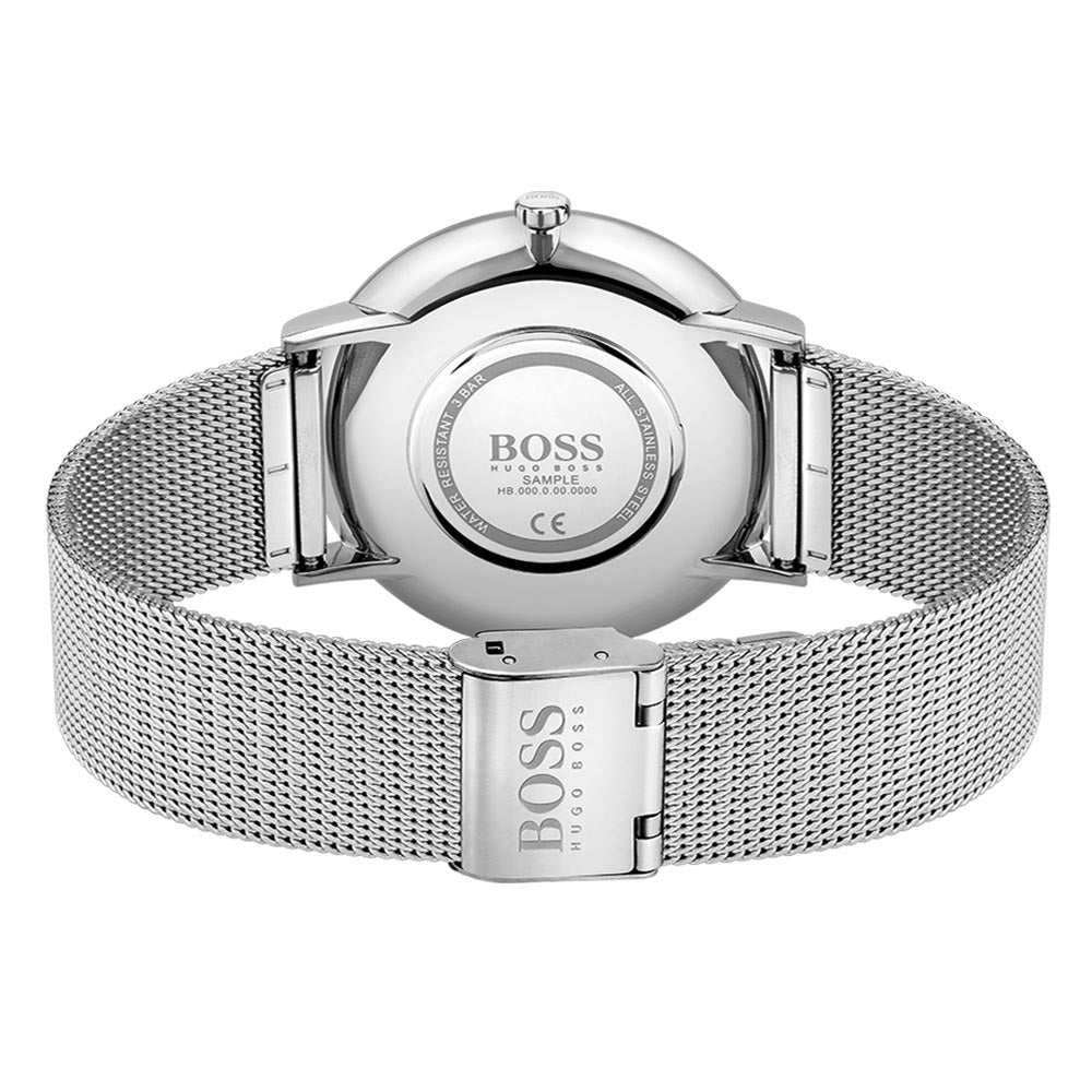 Hugo Boss Skyliner Silver Mesh Men's Watch - 1513828