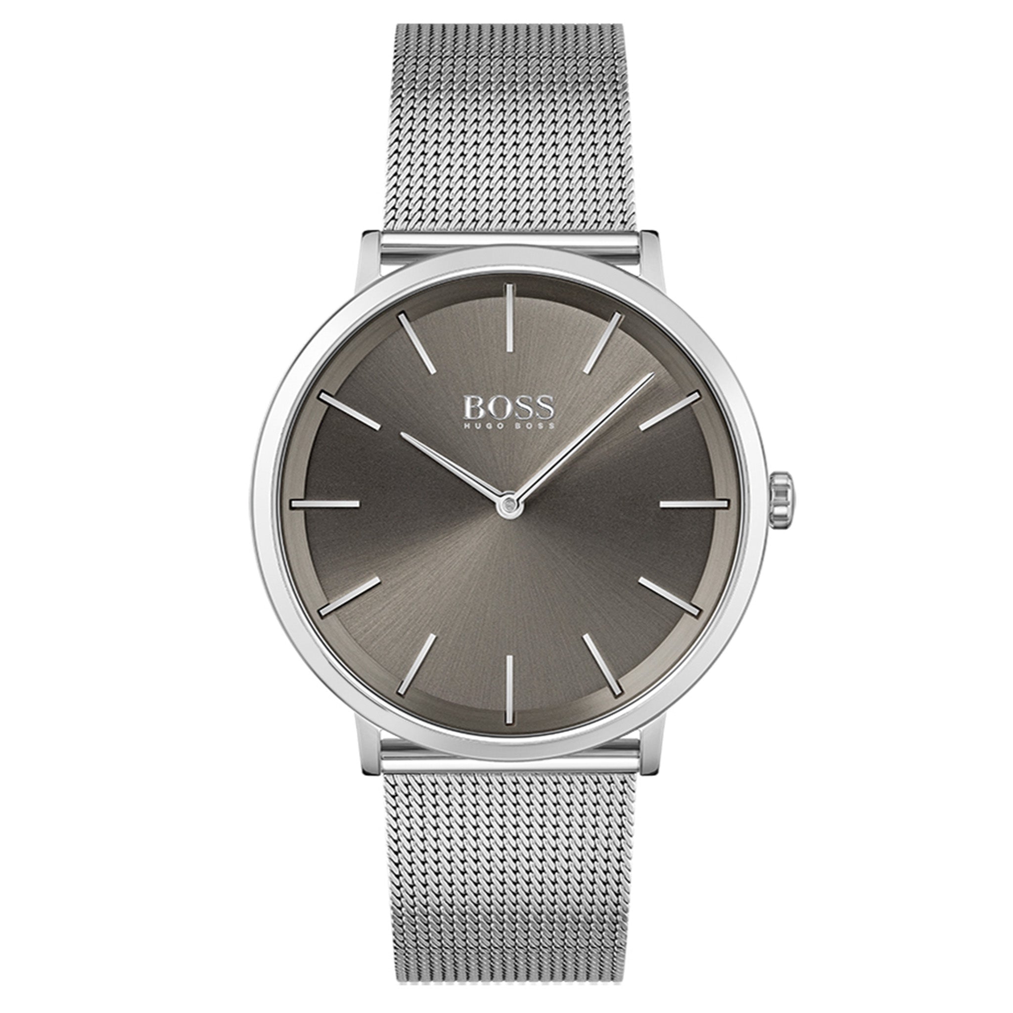Hugo Boss Skyliner Silver Mesh Men's Watch - 1513828