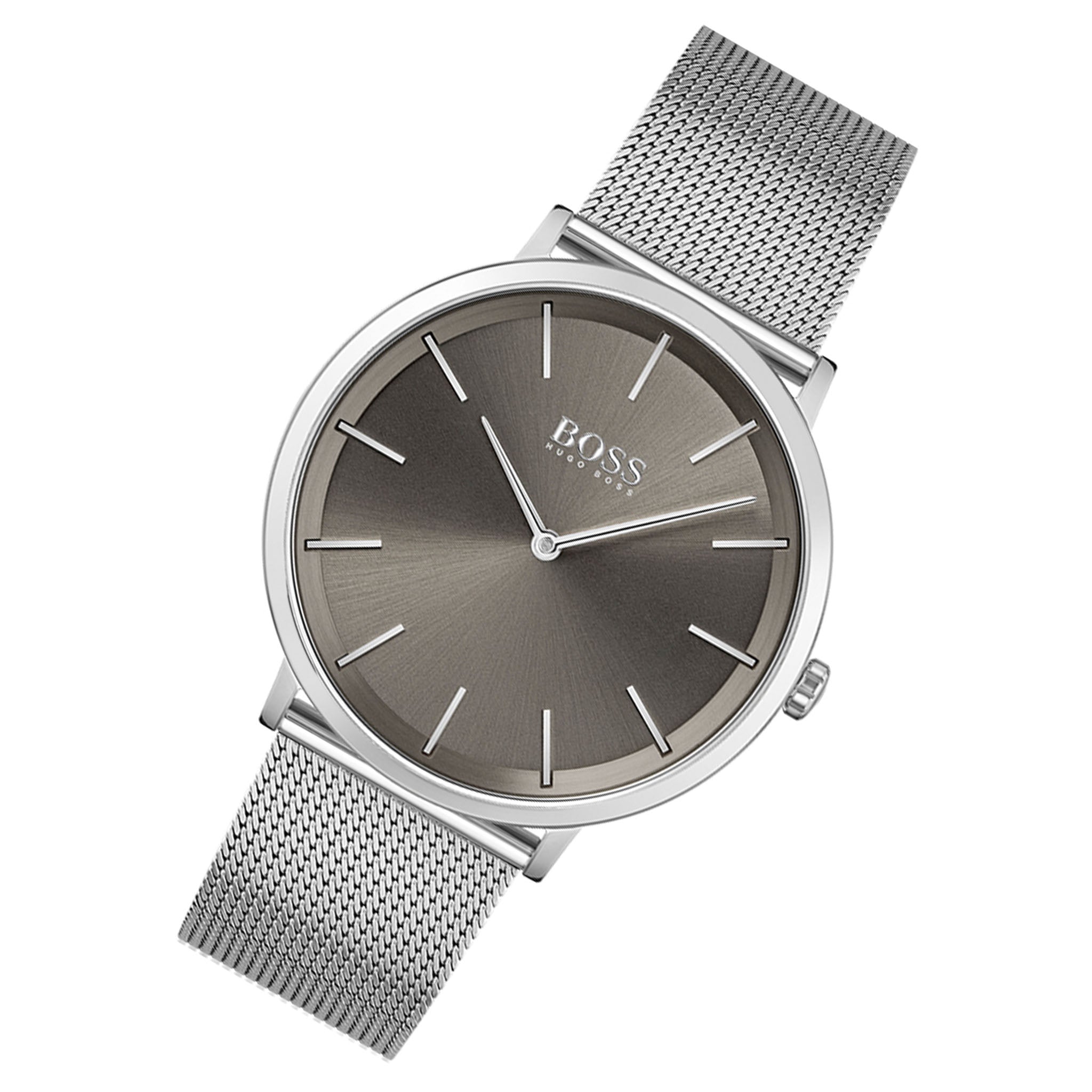 Hugo Boss Skyliner Silver Mesh Men's Watch - 1513828