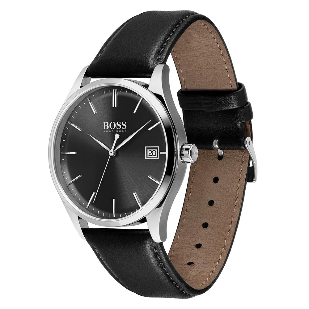 Hugo Boss Black Leather Men's Watch - 1513831