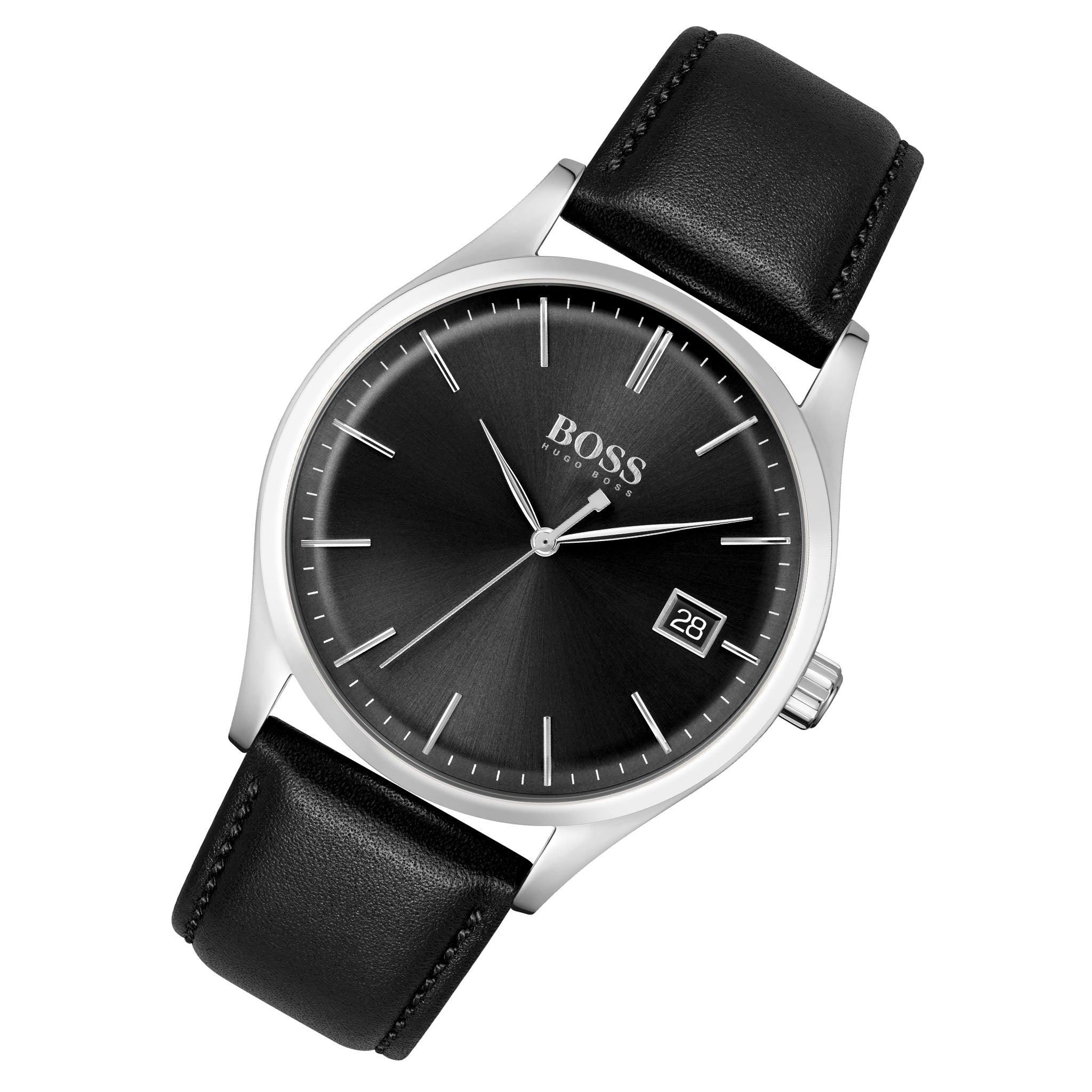 Hugo Boss Black Leather Men's Watch - 1513831