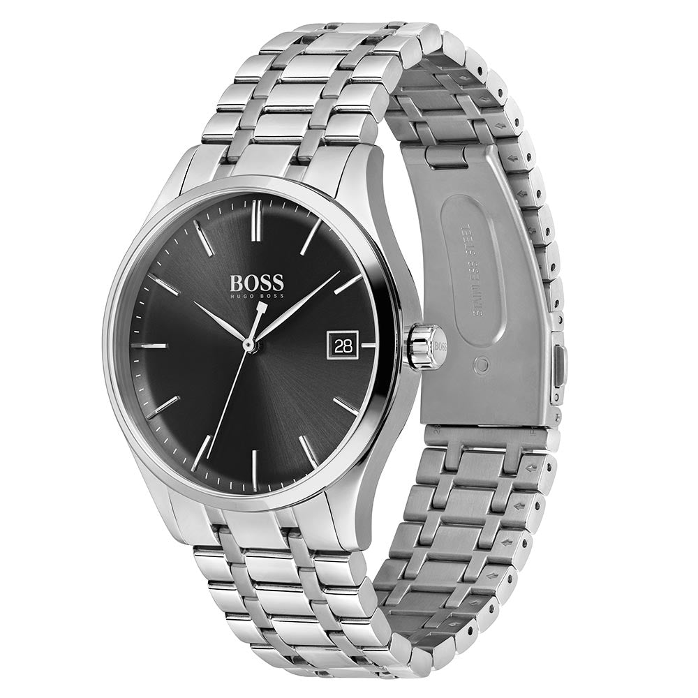 Hugo Boss Commissioner Silver Steel Men's Watch - 1513833
