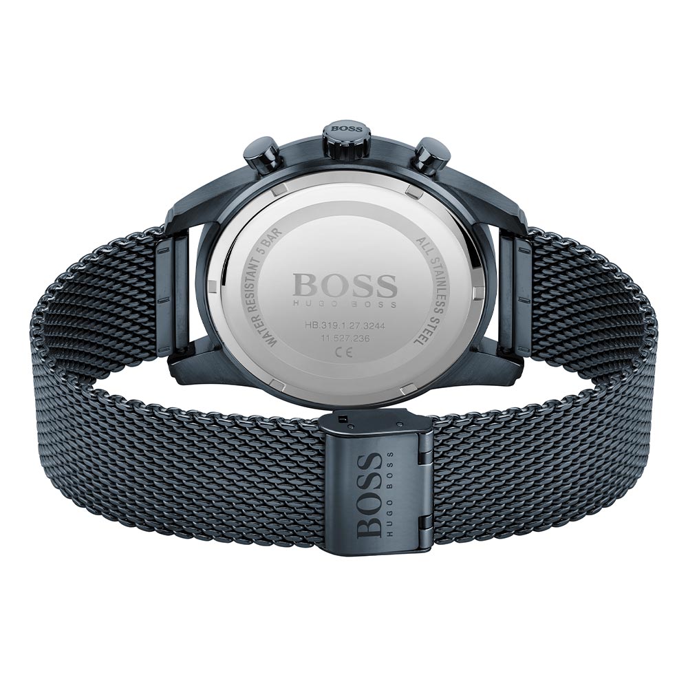 Hugo Boss Blue Steel Mesh Men's Chronograph Watch - 1513836