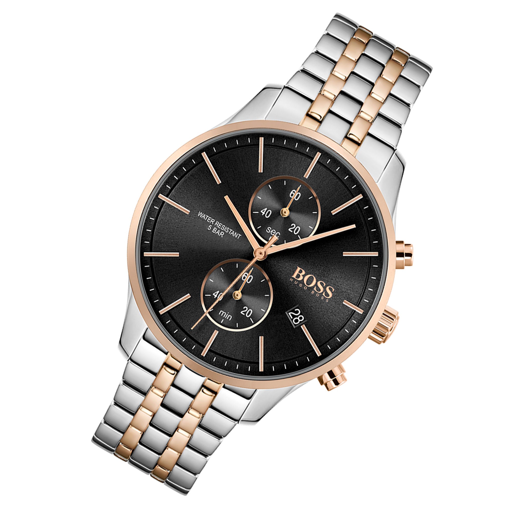 Hugo Boss Associate Two Tone Stainless Steel Men s Chrono Watch 1513 The Watch Factory Australia