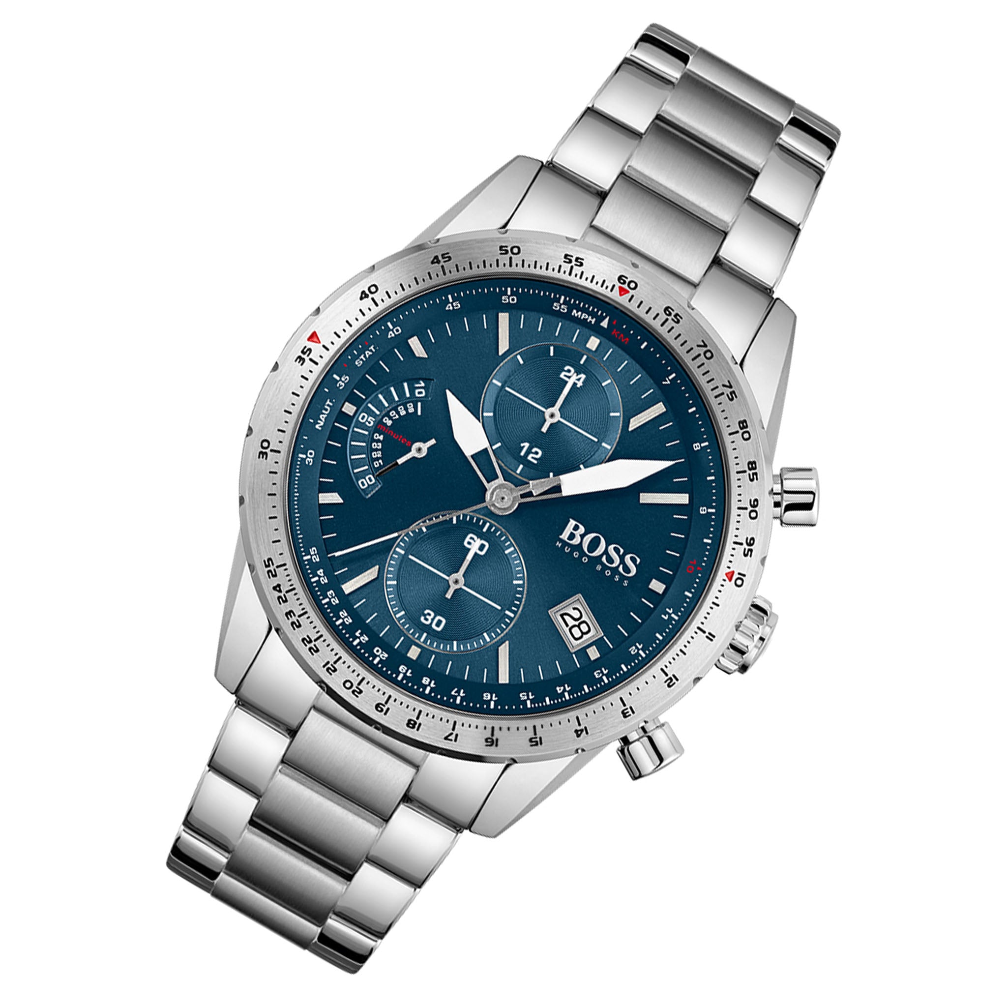 Hugo Boss Pilot Edition Stainless Steel Men's Chrono Watch - 1513850
