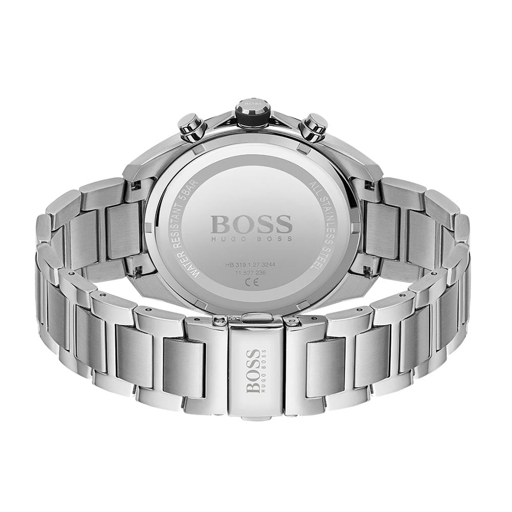 Hugo Boss Stainless Steel Black Dial Men's Chronograph Watch - 1513857