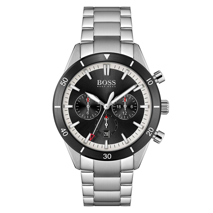 Hugo Boss Stainless Steel Black Dial Men's Multi-function Watch - 1513862