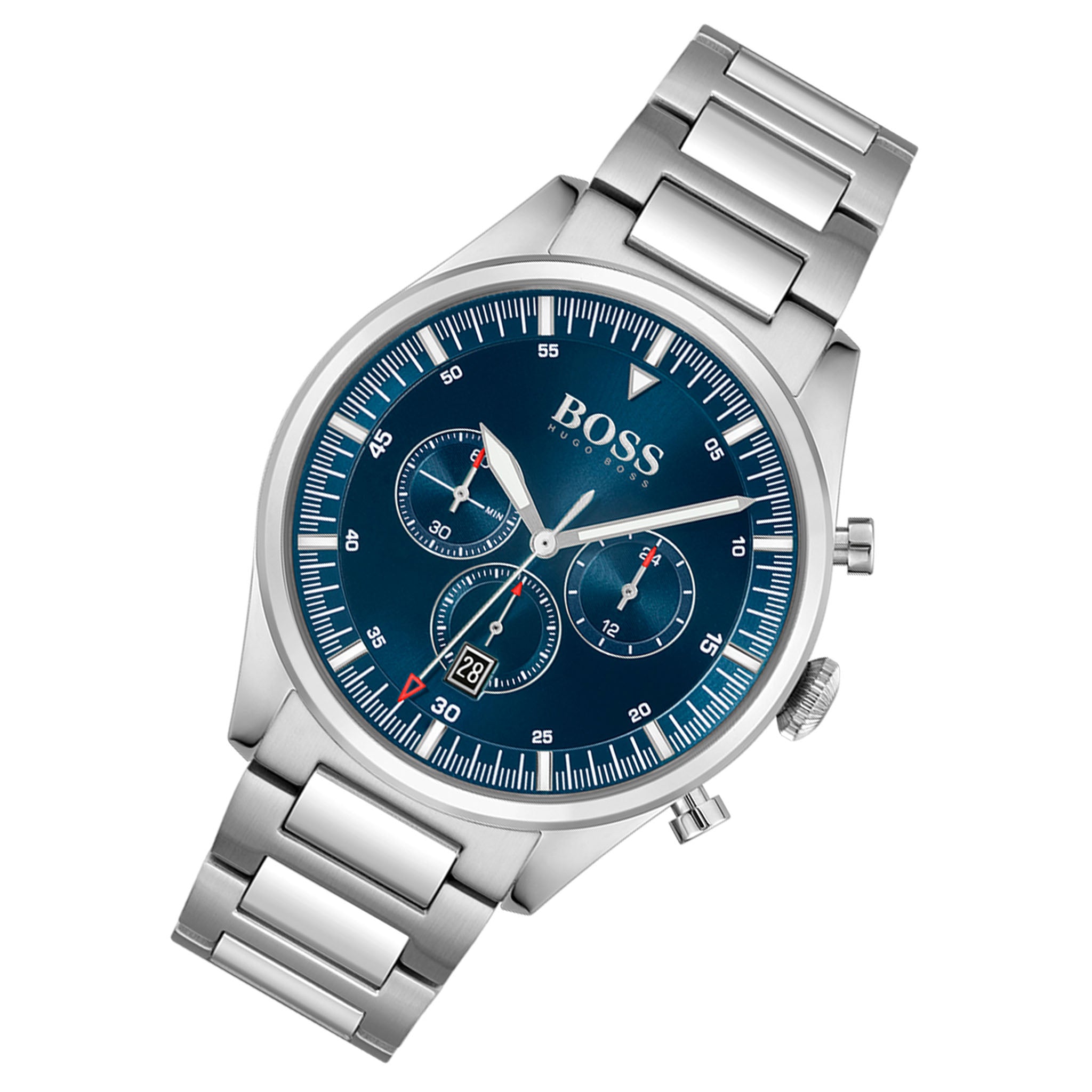 Hugo Boss Pioneer Stainless Steel Men's Chrono Watch - 1513867