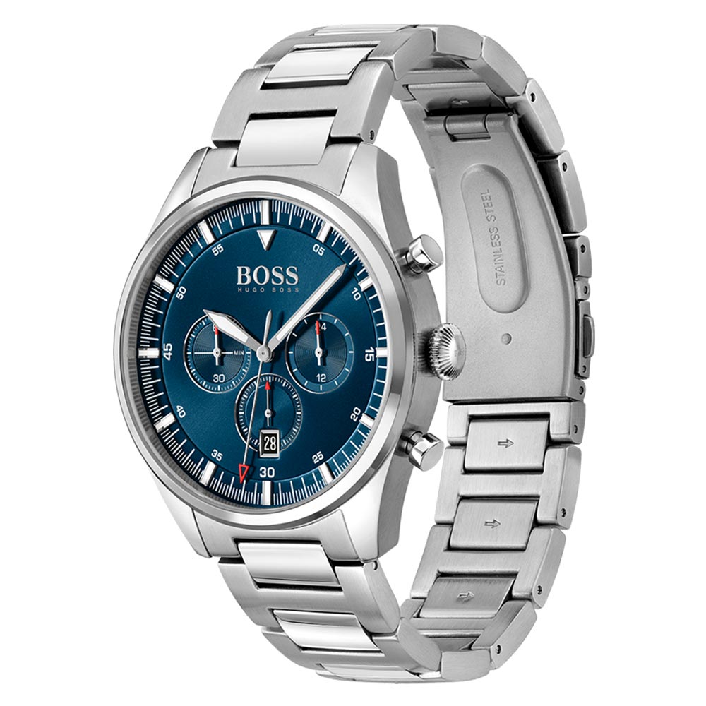 Hugo Boss Pioneer Stainless Steel Men's Chrono Watch - 1513867