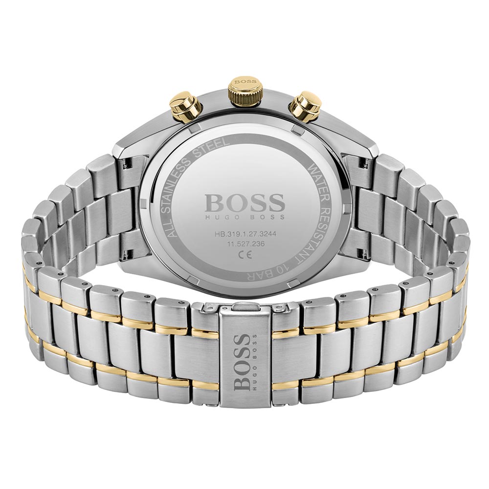 Hugo Boss Two-Tone Steel Green Chronograph Men's Watch - 1513878