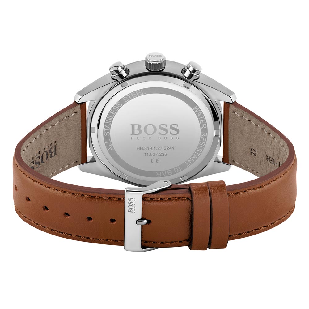 Hugo Boss Brown Leather Men's Chrono Watch - 1513879