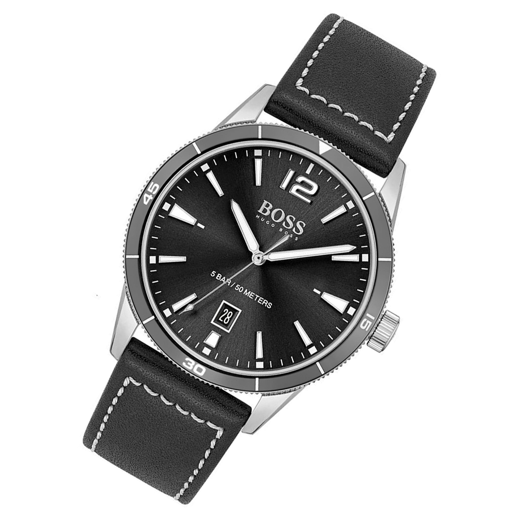 Hugo Boss Black Leather Men's Watch - 1513898