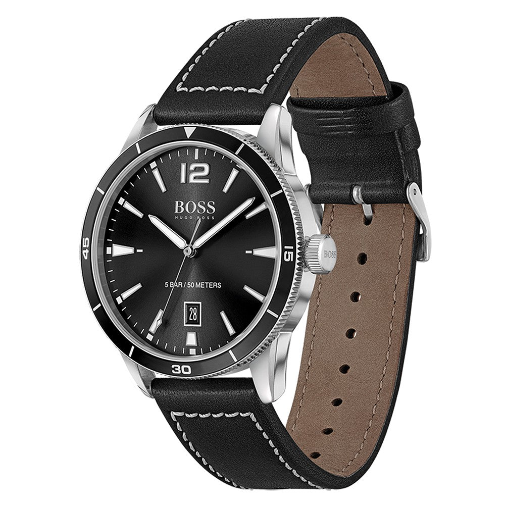 Hugo Boss Black Leather Men's Watch - 1513898