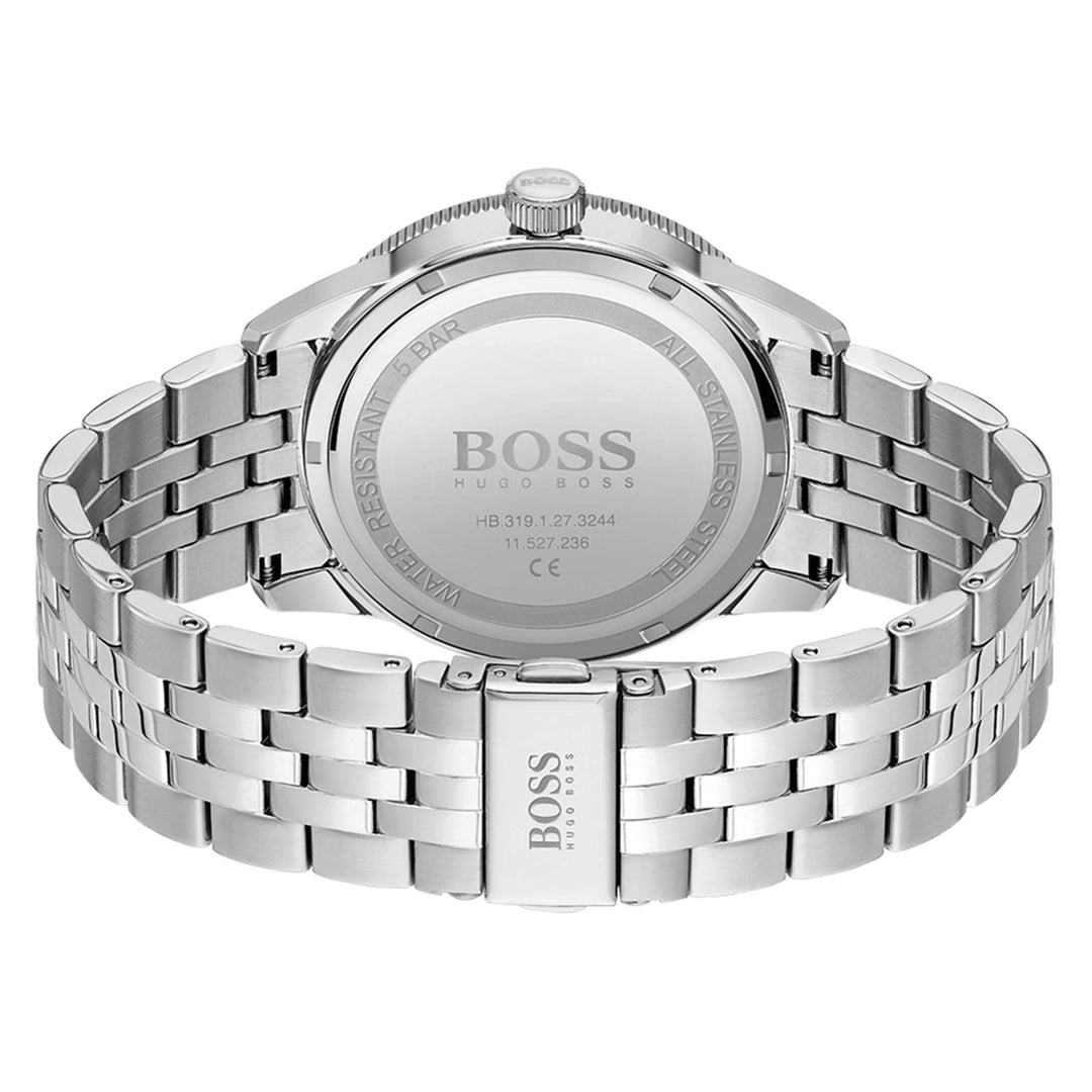 Hugo Boss Stainless Steel Black Dial Men's Basic Calendar Watch - 1513911
