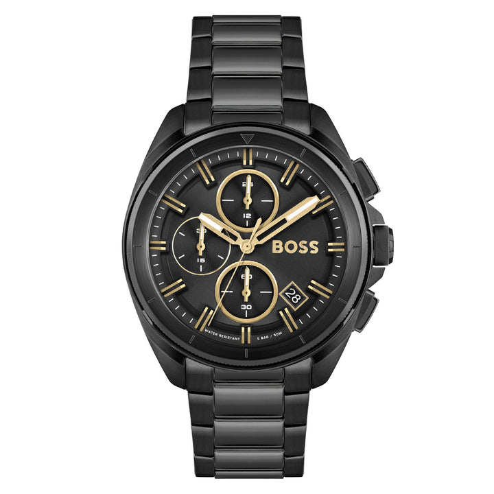 Hugo Boss Black Steel Men's Chrono Watch - 1513950