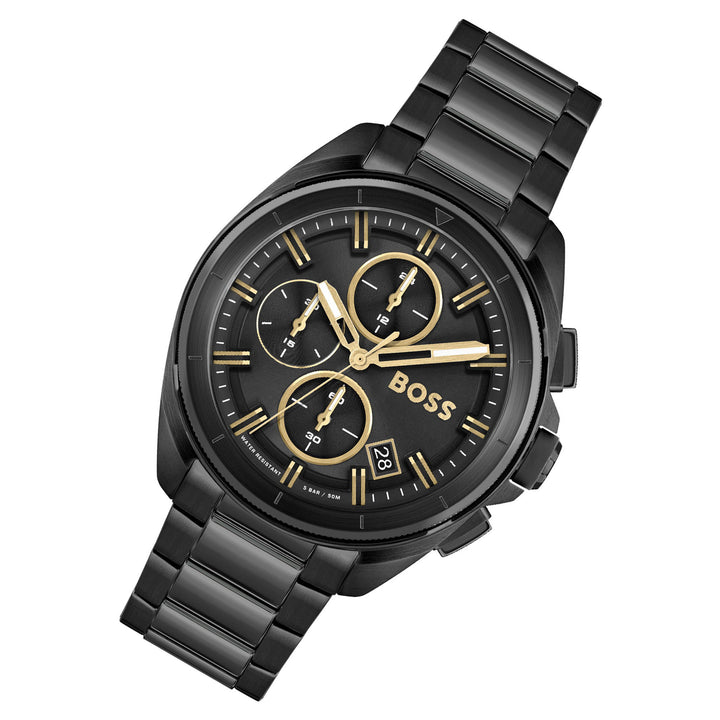 Hugo Boss Black Steel Men's Chrono Watch - 1513950