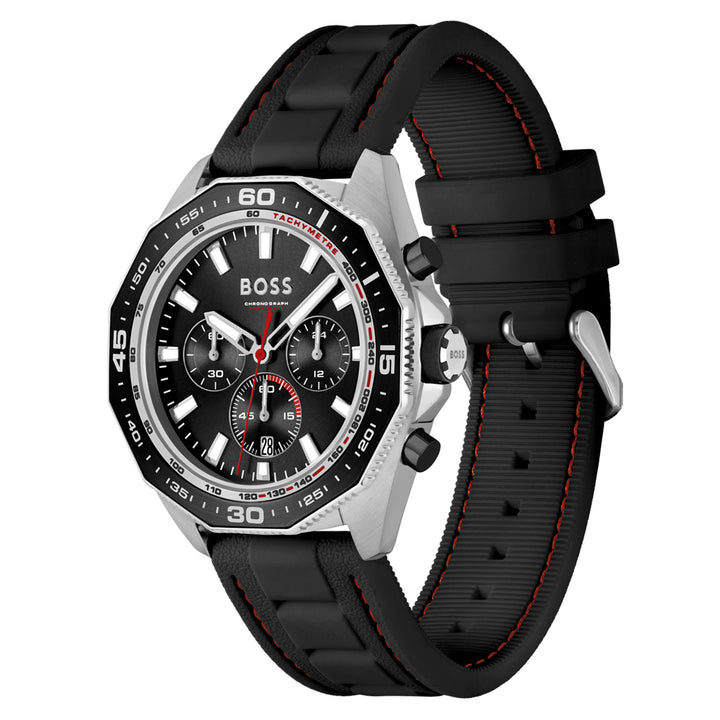 Hugo Boss Black Silicone Chronograph Men's Watch - 1513969