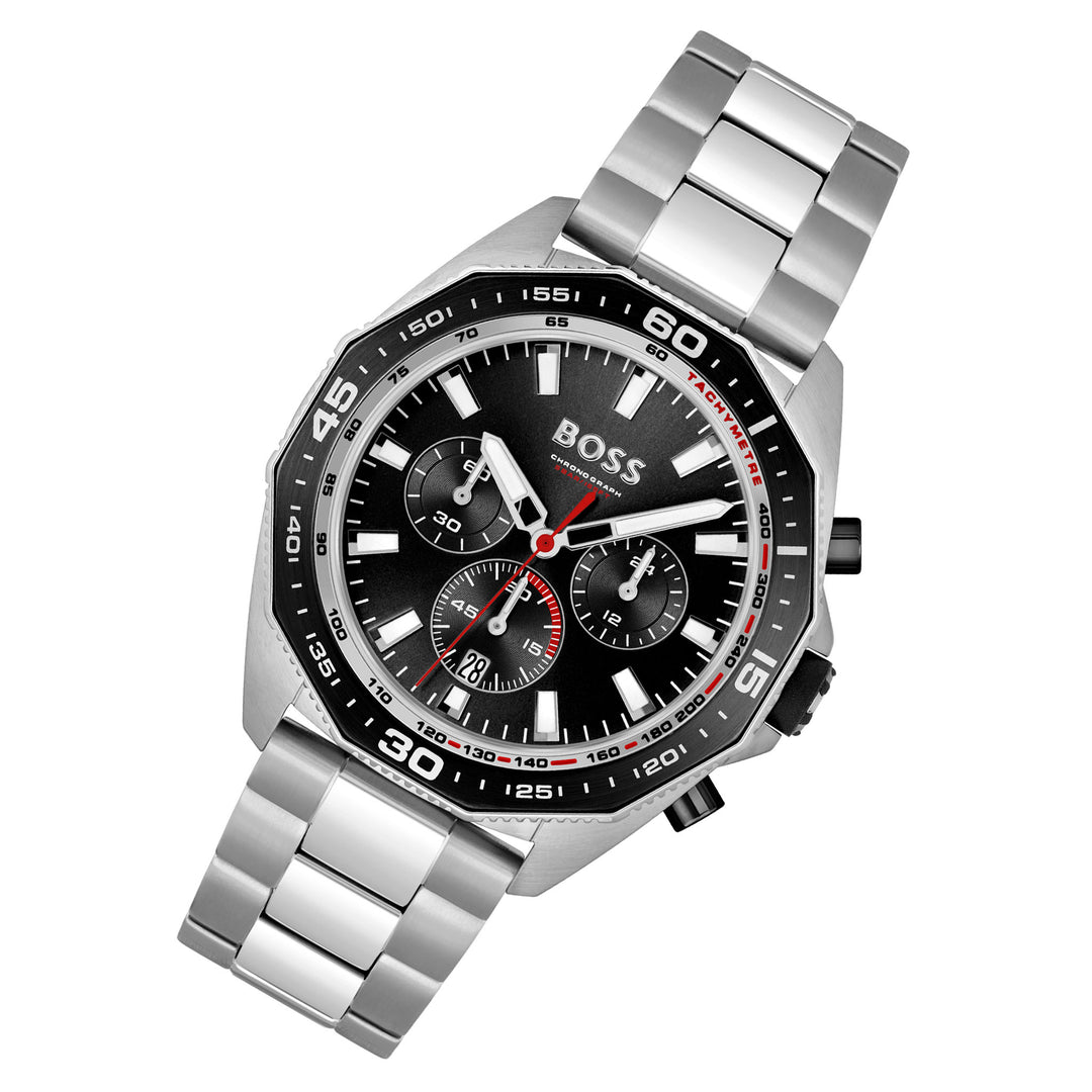 Hugo Boss Energy Stainless Steel Black Dial Chronograph Men\'s Watch -  1513971 – The Watch Factory Australia