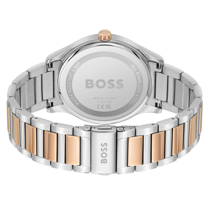 Hugo Boss Two-Tone Steel Blue Dial Men's Watch - 1513978