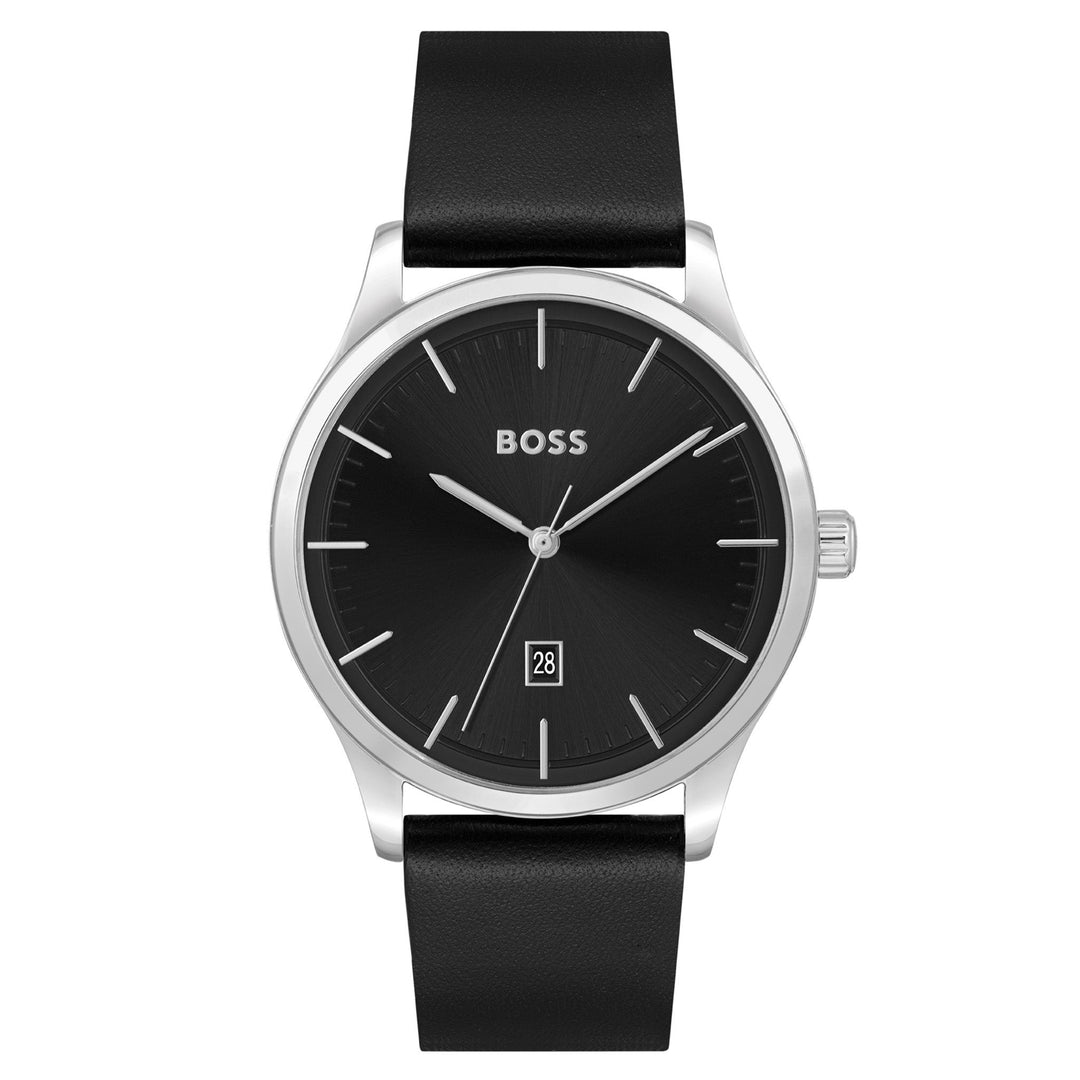 Hugo Boss Black Leather Men's Watch - 1513981