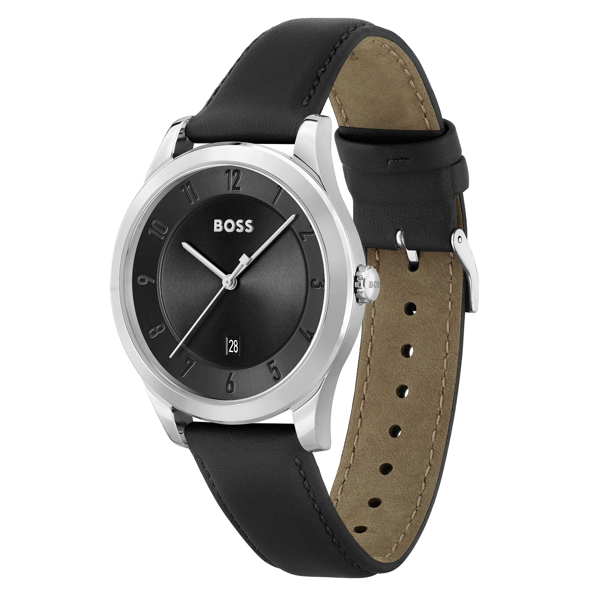 Hugo Boss Black Leather Men's Watch - 1513984