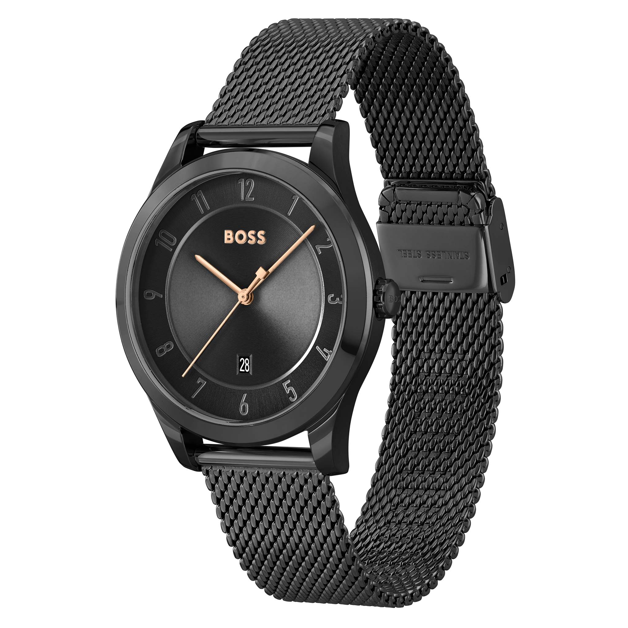 Hugo Boss Black Mesh Men's Watch - 1513986