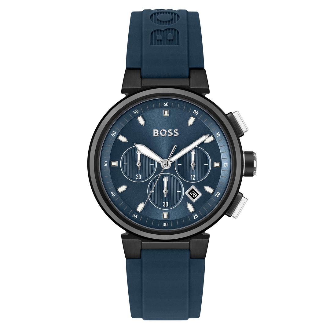 Hugo Boss Blue Silicone Chronograph Men's Watch - 1513998