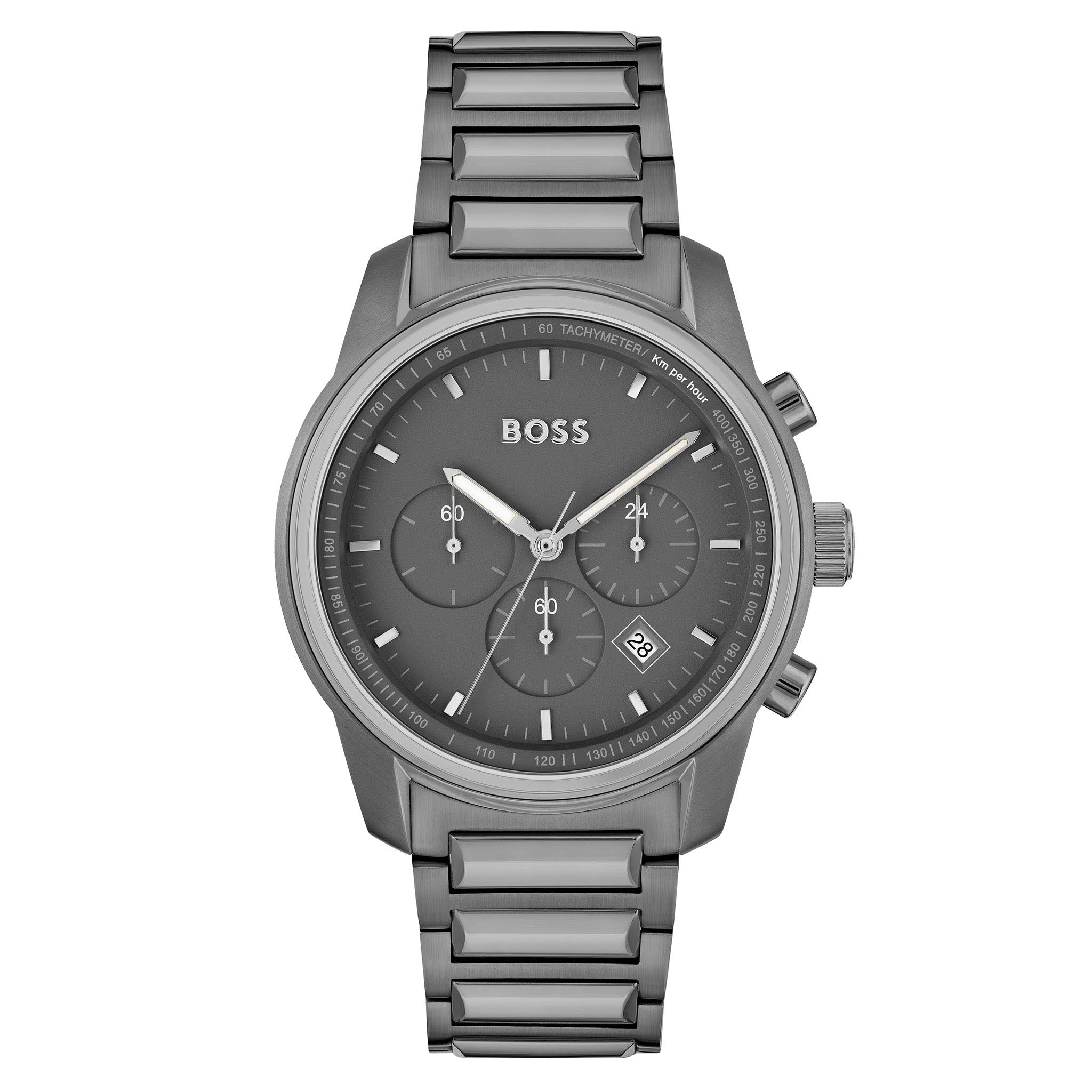 Hugo Boss Grey Steel Chronograph Men's Watch - 1514005