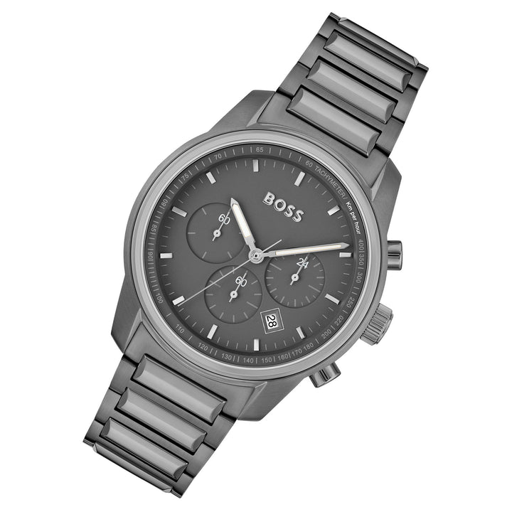 Hugo Boss Grey Steel Chronograph Men's Watch - 1514005