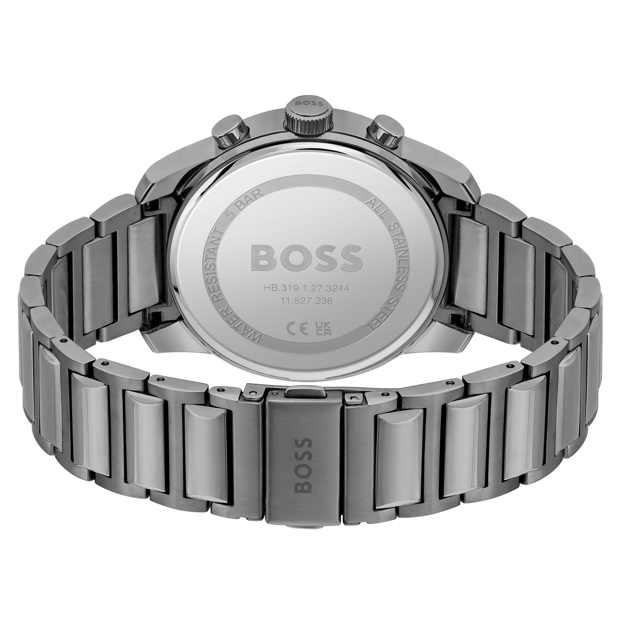 Hugo Boss Grey Steel Chronograph Men's Watch - 1514005