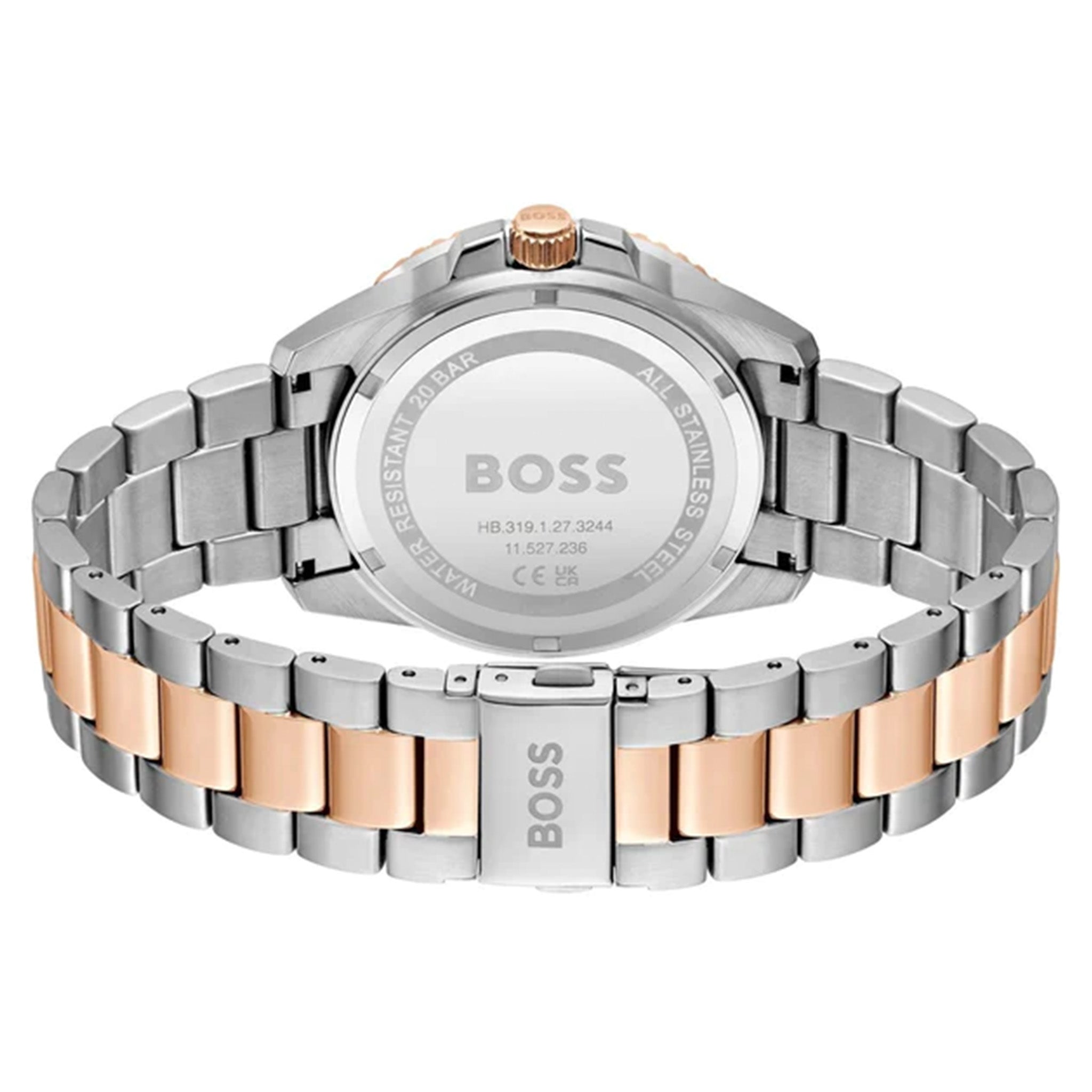 Hugo Boss Carnation Gold Steel Blue Dial Men's Watch - 1514012