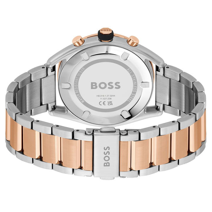 Hugo Boss Two-Tone Steel Blue Dial Chronograph Men's Watch - 1514026