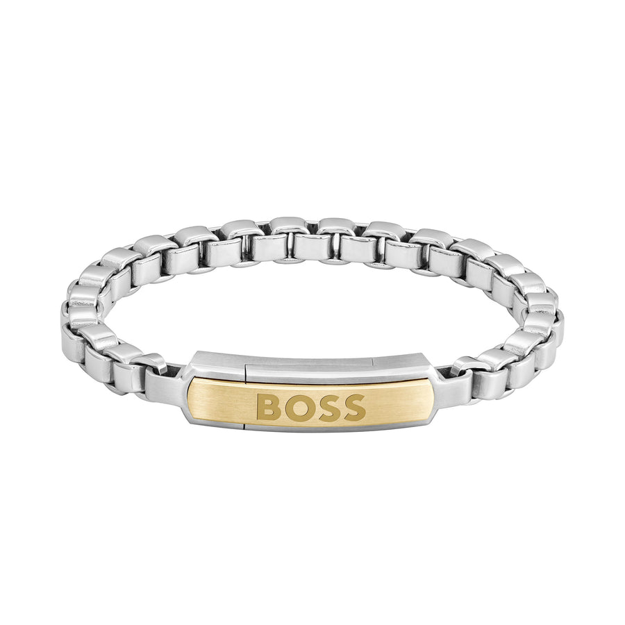 Hugo Boss Jewellery Two-Tone Stainless Steel Men's Chain Bracelet - 1580597M