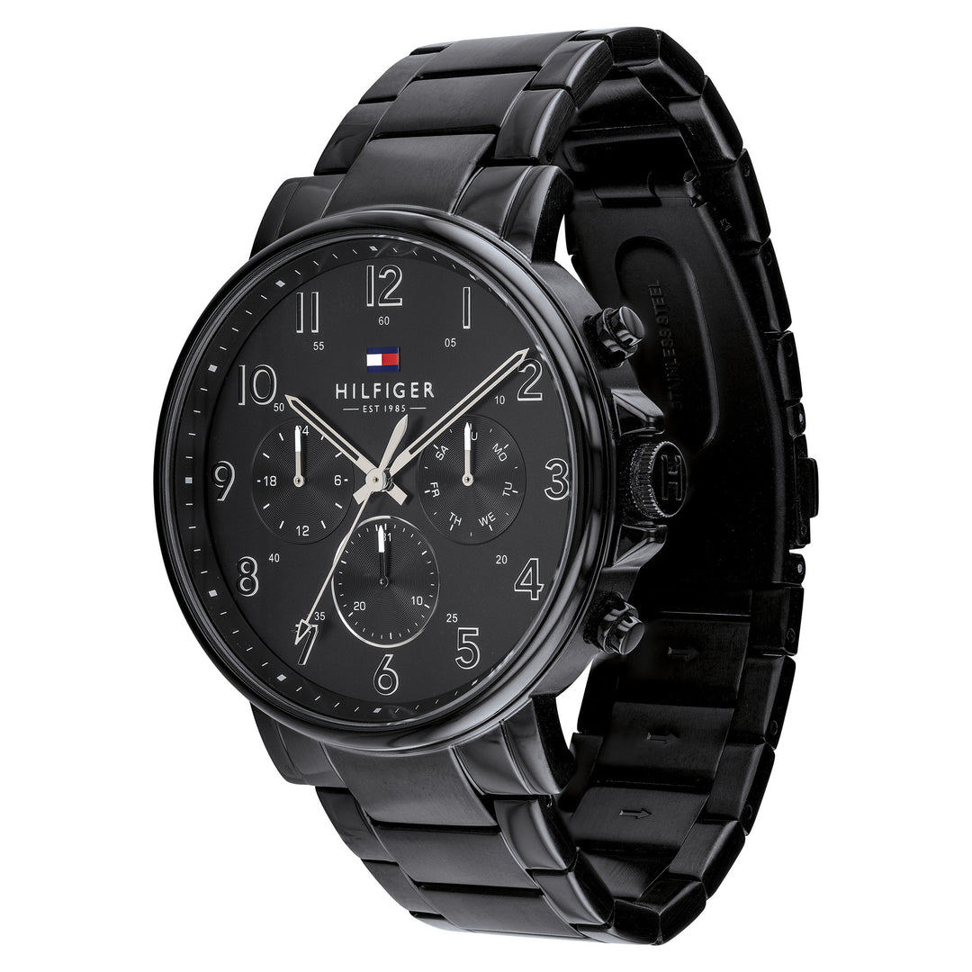 Tommy Hilfiger Multi-function Black Steel Men's Watch - 1710383