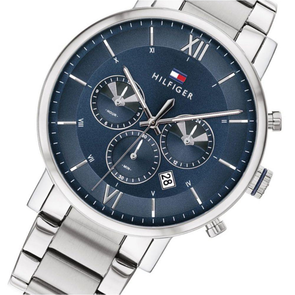 Tommy Hilfiger Silver Steel Men's Multi-function Watch - 1710409