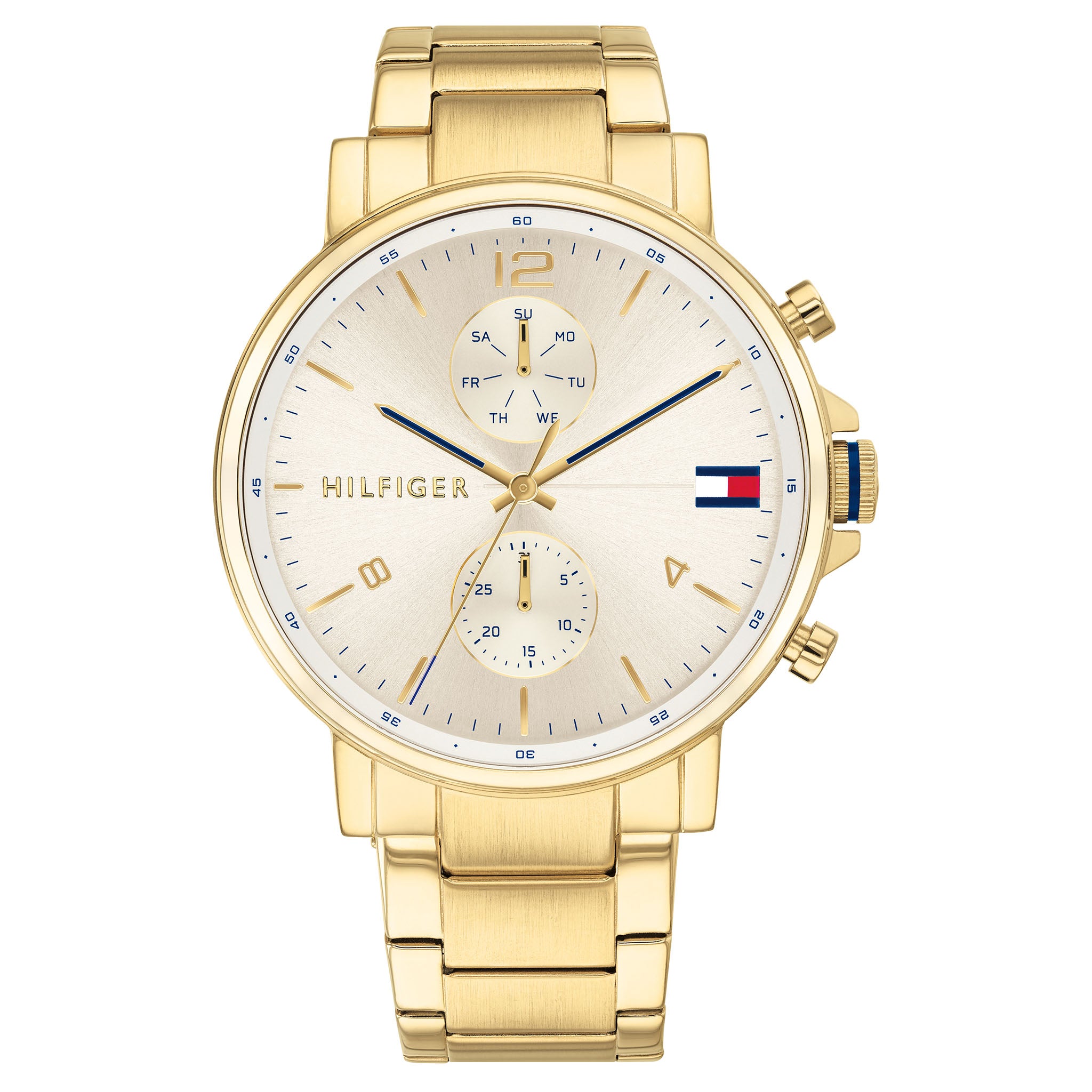 Tommy Hilfiger Gold Steel Men's Multi-function Watch - 1710415