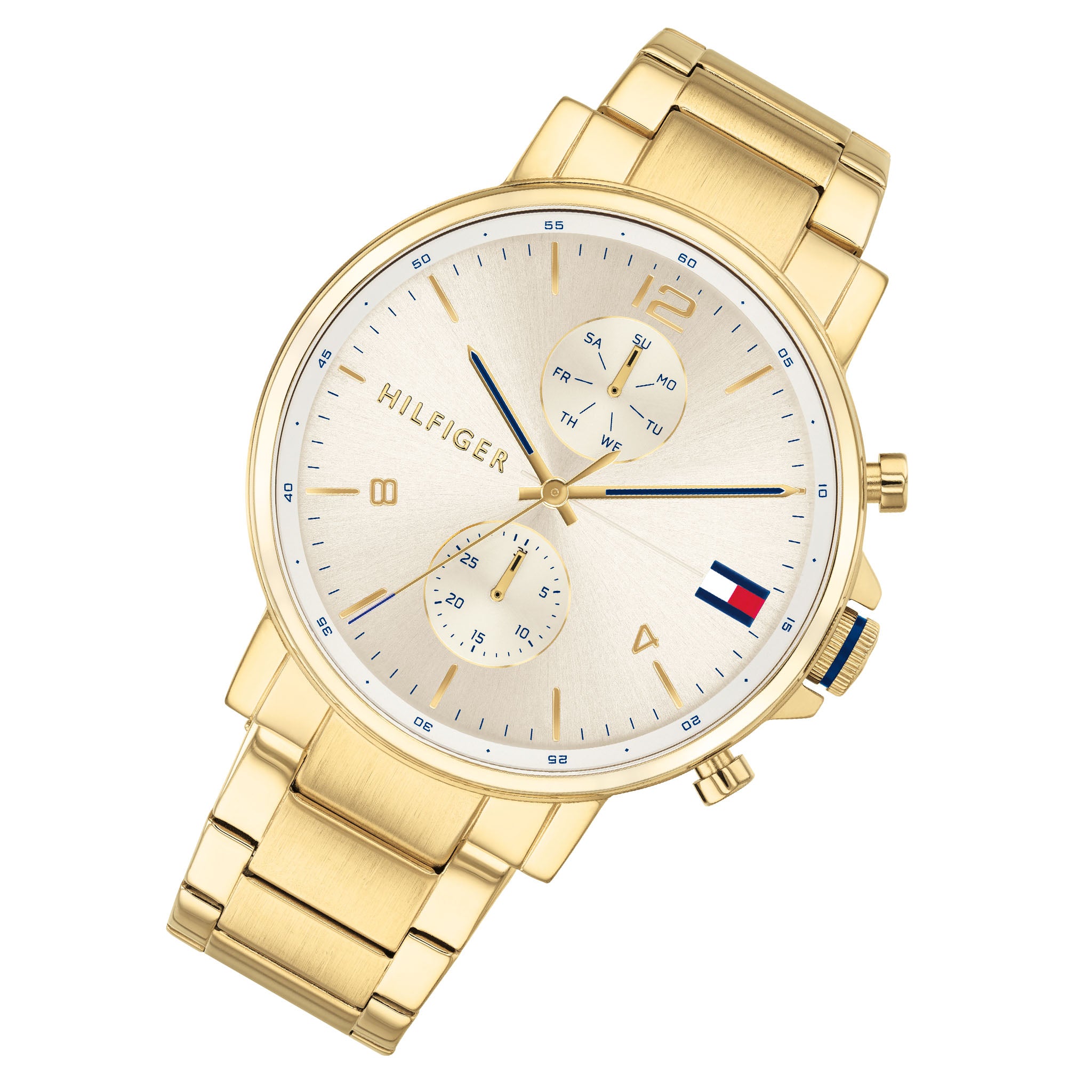 Tommy Hilfiger Gold Steel Men's Multi-function Watch - 1710415