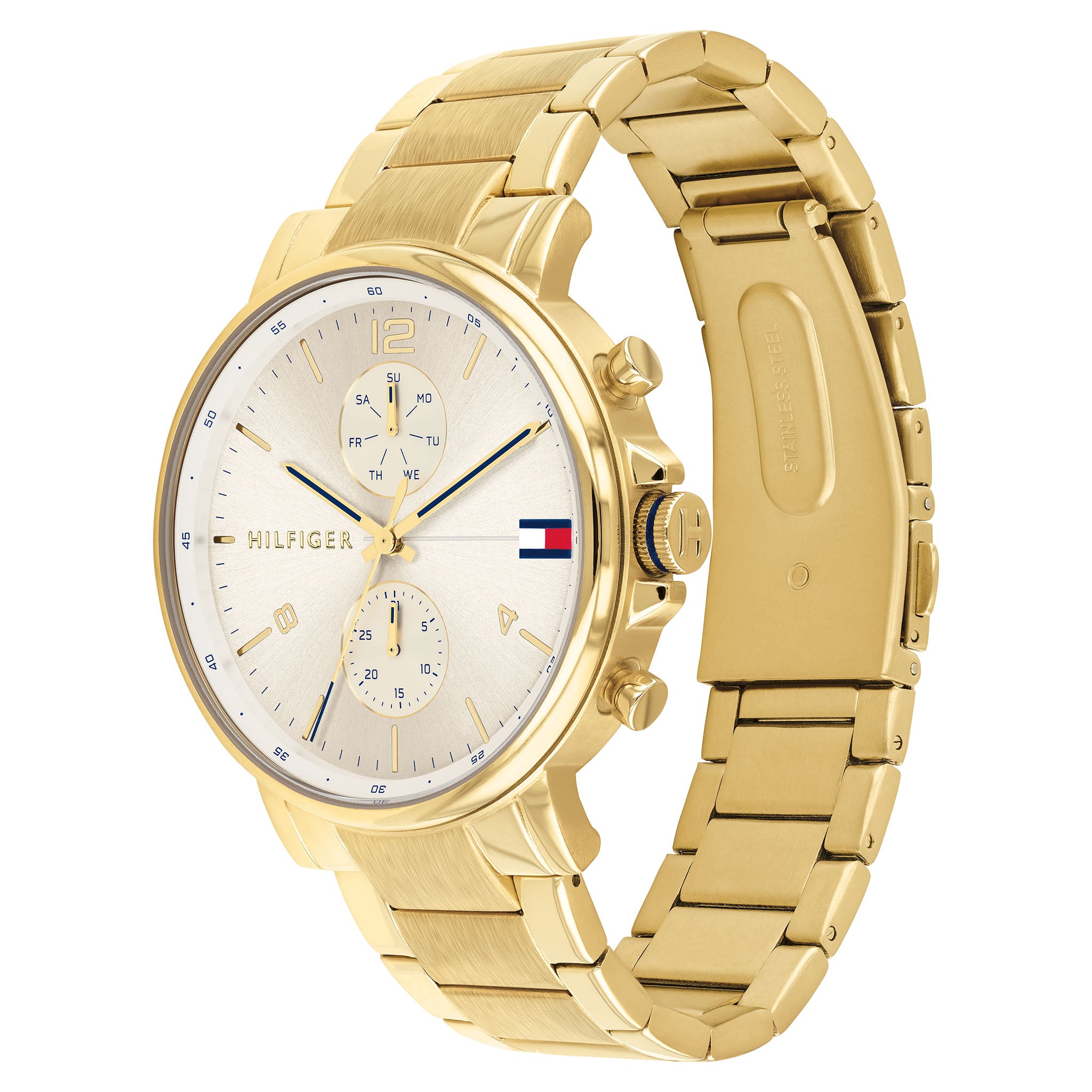 Tommy Hilfiger Gold Steel Men's Multi-function Watch - 1710415