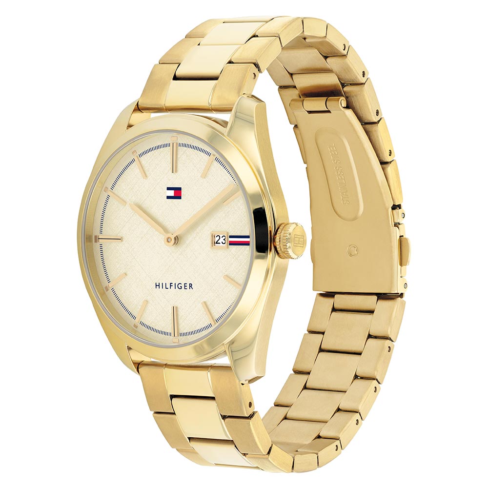 Tommy Hilfiger Gold Steel Men's Watch - 1710427