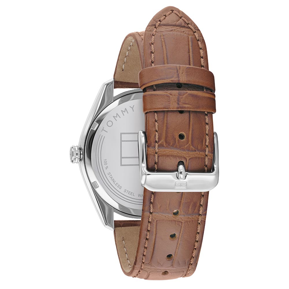Tommy Hilfiger Brown Leather Men's Watch - 1710430