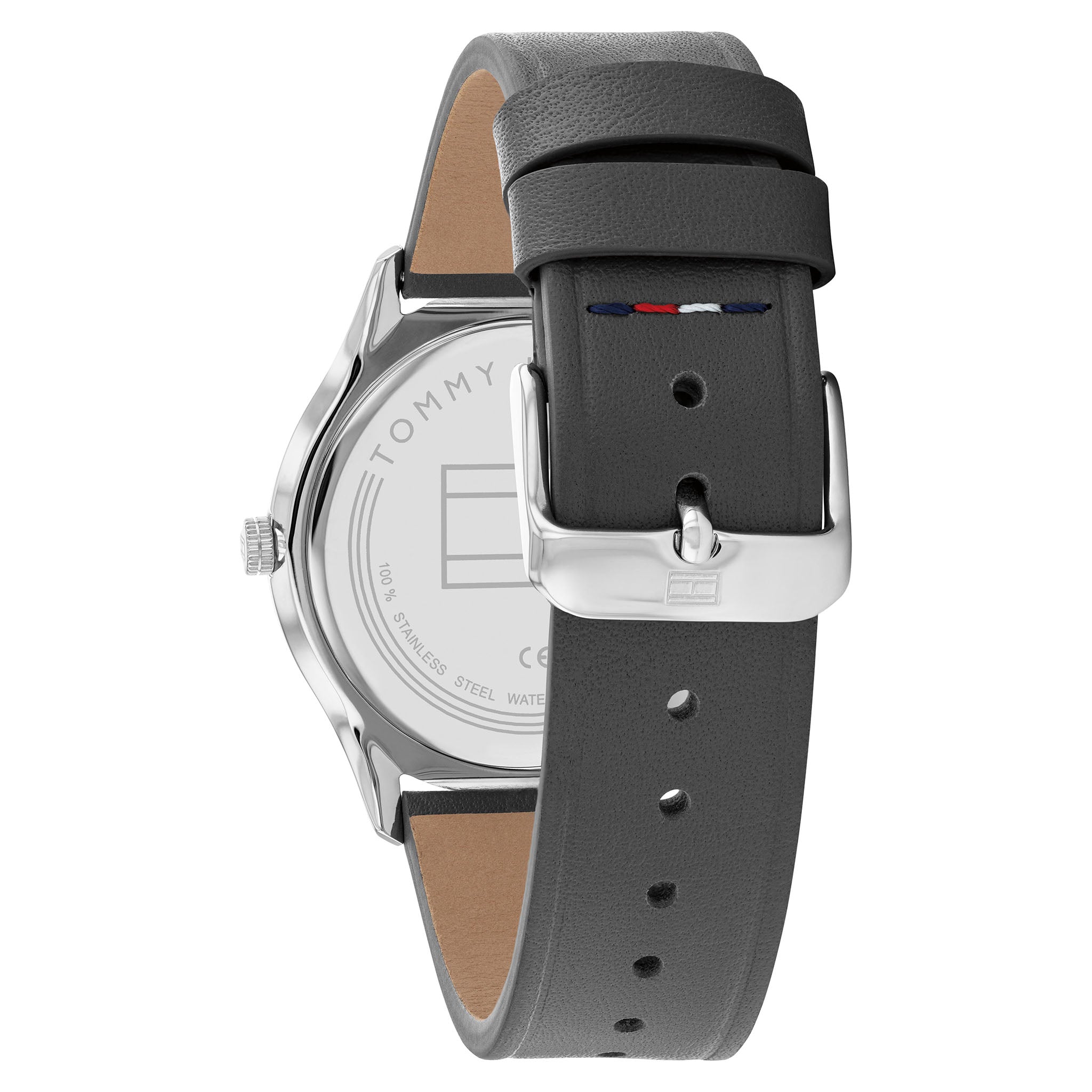 Tommy Hilfiger Grey Leather Dial Men's Watch - 1710465