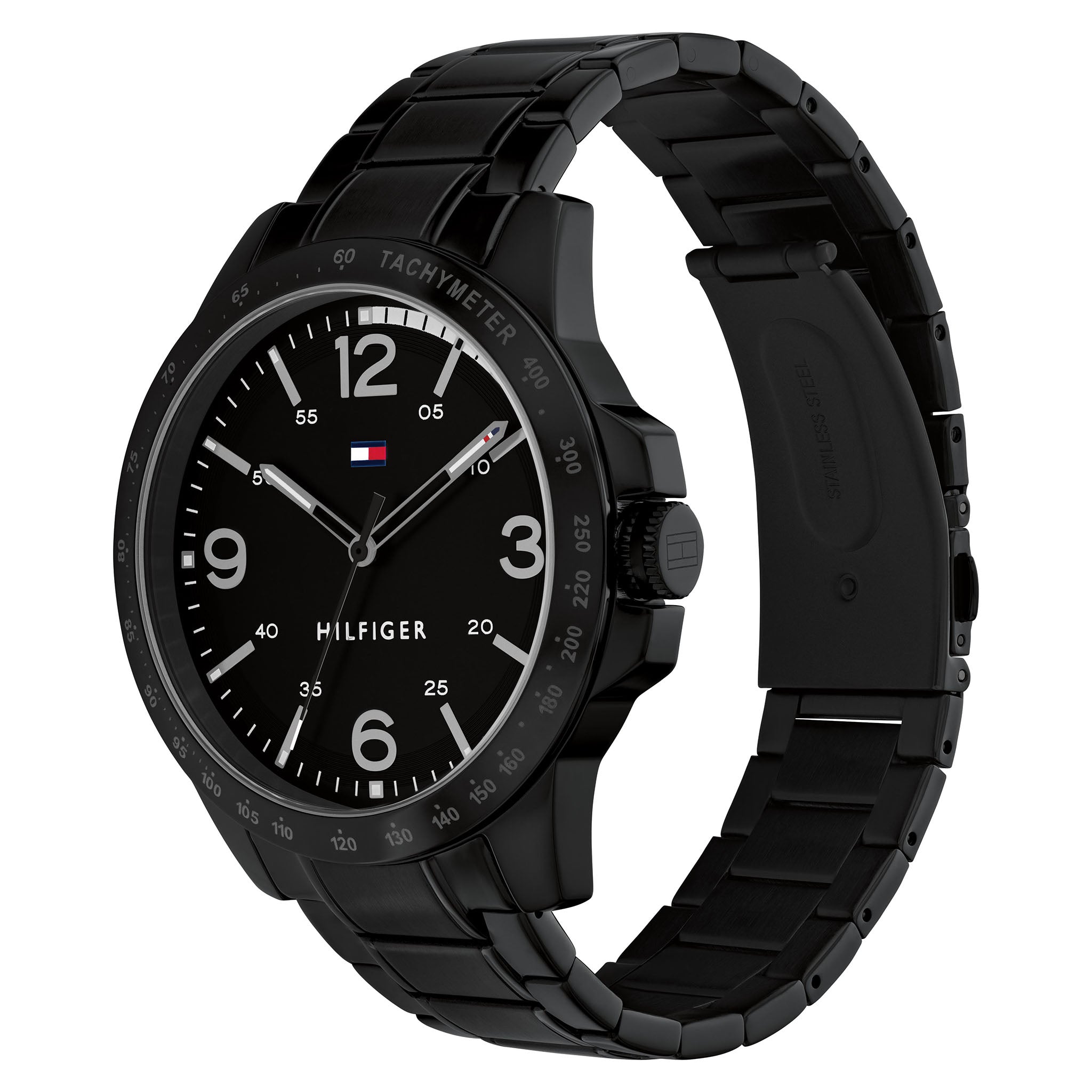 Tommy Hilfiger Black Steel Dial Men's Watch - 1710471