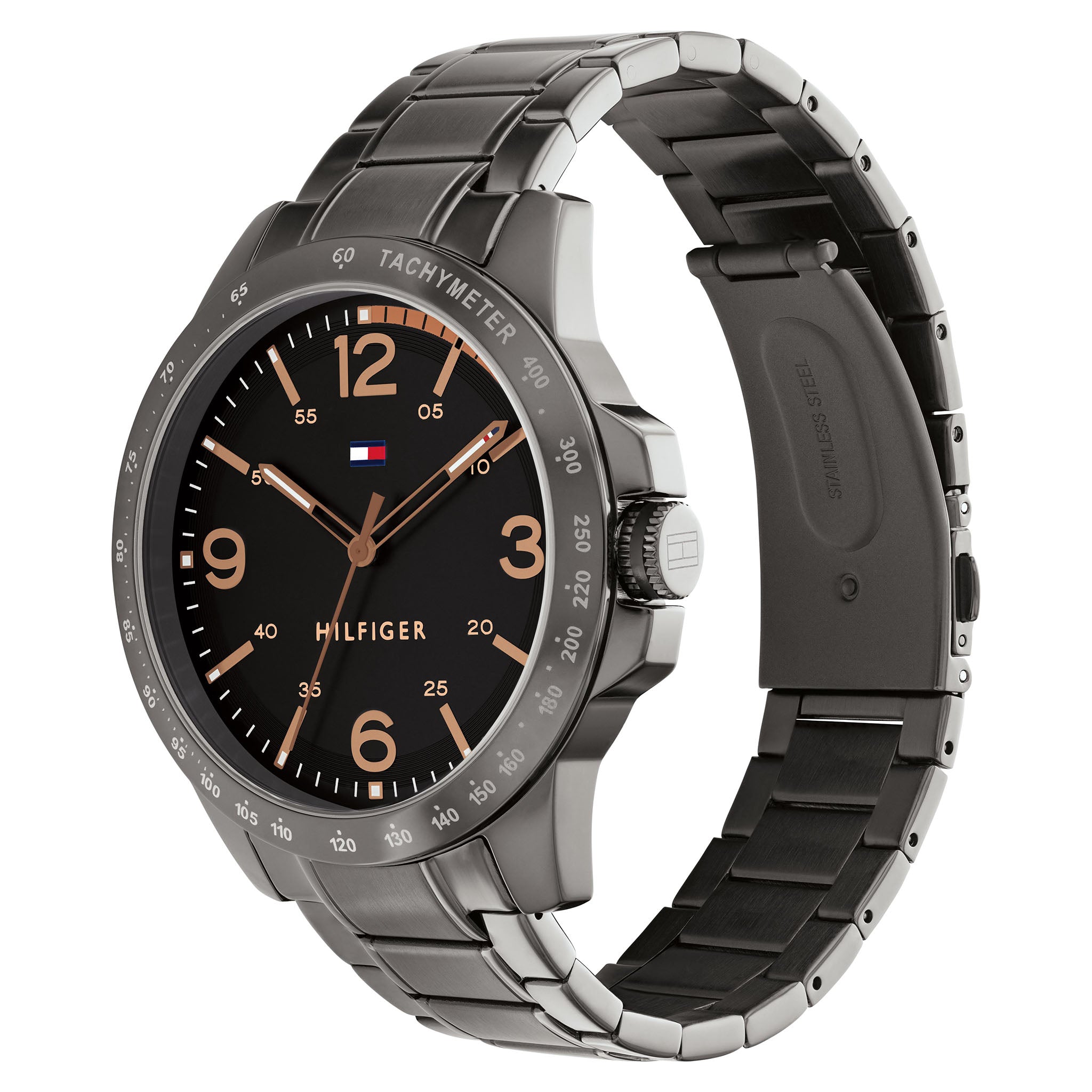 Tommy Hilfiger Dark Grey Steel Dial Men's Watch - 1710473