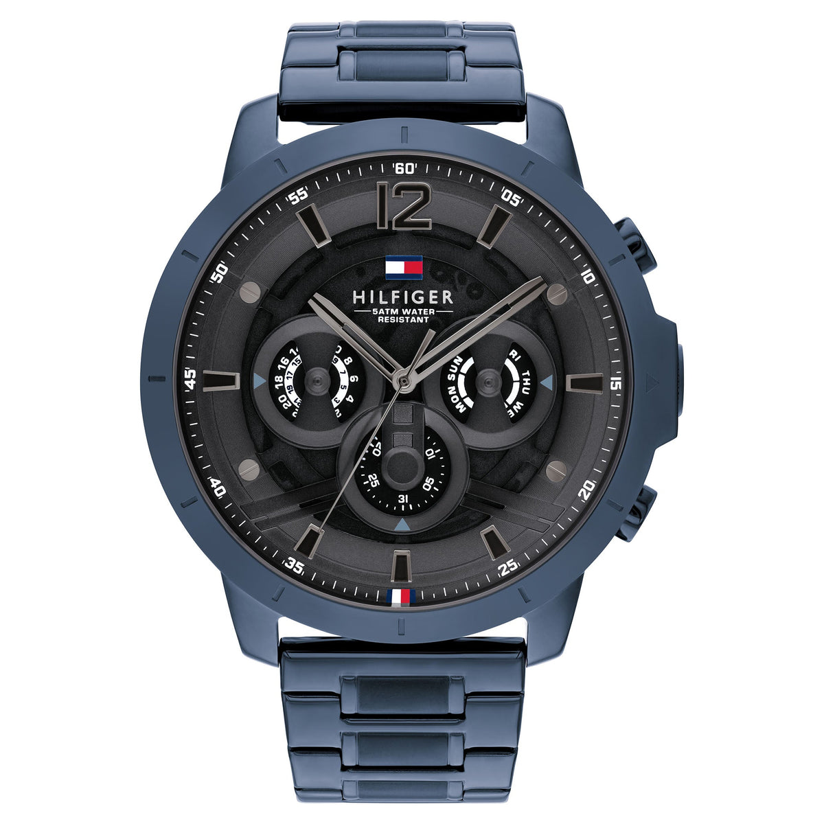 Tommy Hilfiger Blue Steel Grey Dial Men's Multi-function Watch 17104