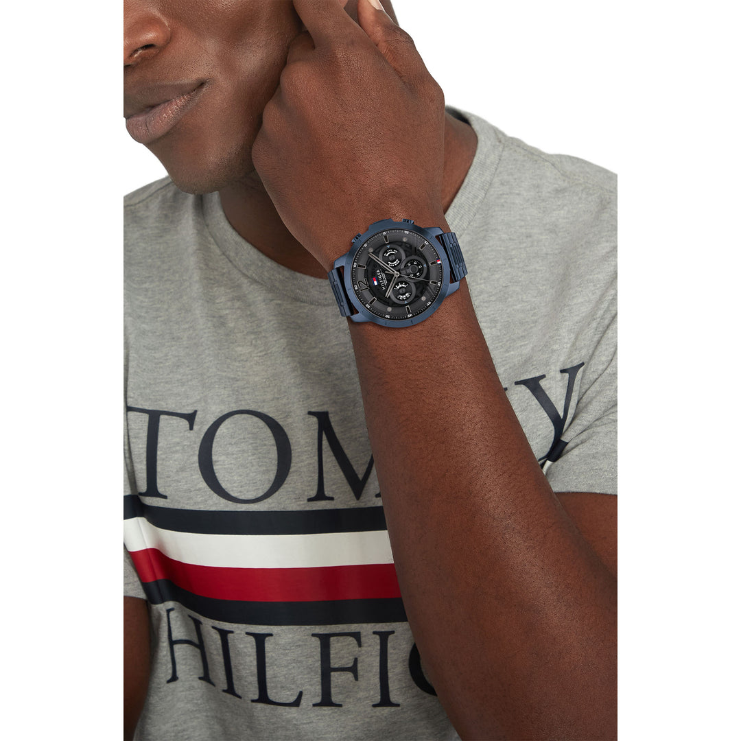 Tommy Hilfiger Blue Steel Grey Dial Men's Multi-function Watch - 17104 –  The Watch Factory Australia