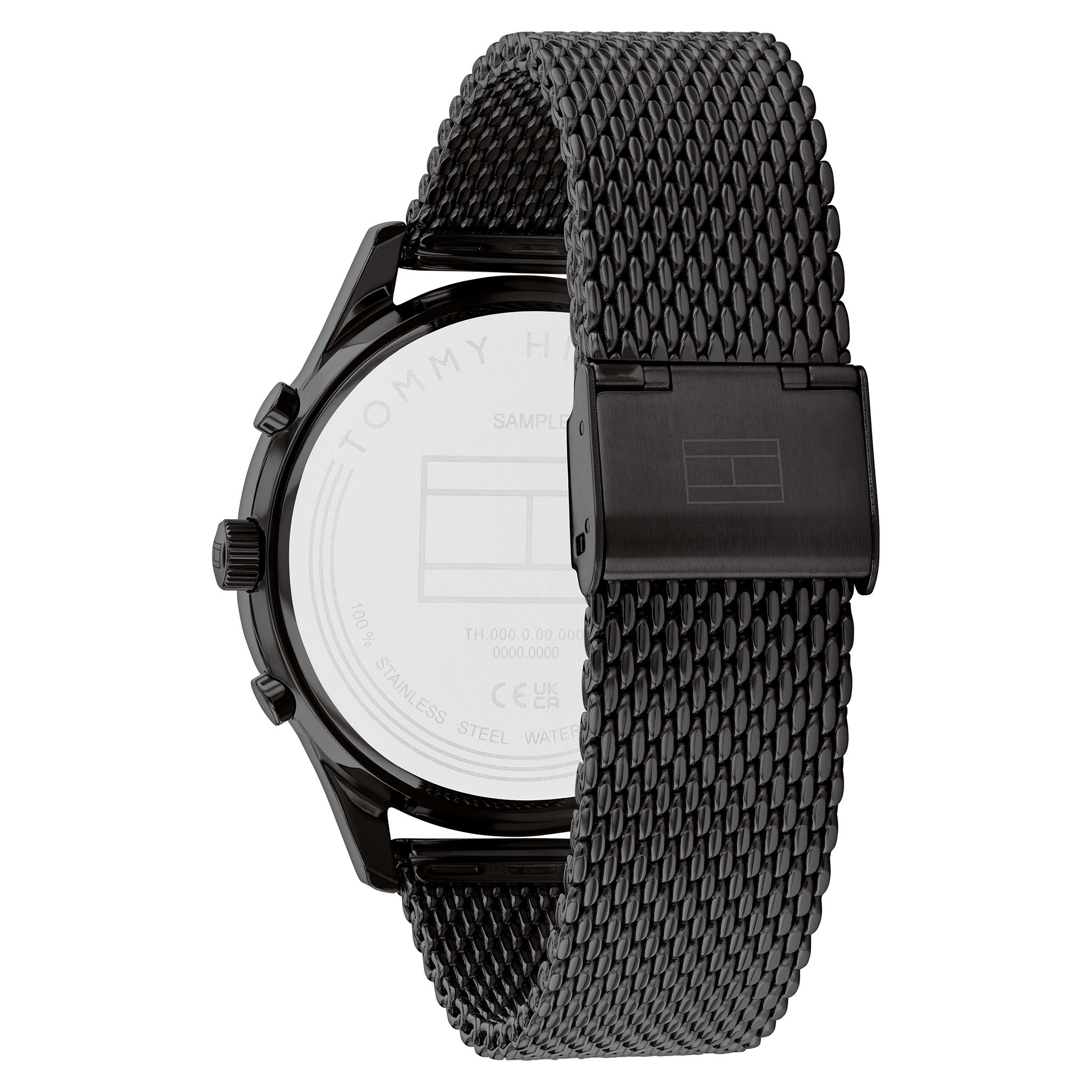 Tommy Hilfiger Black Mesh Multi-function Men's Watch - 1710505