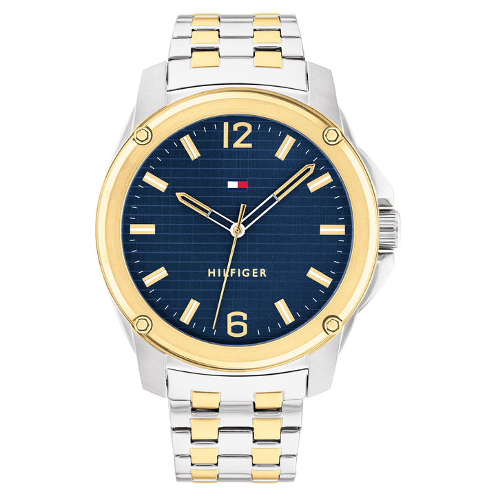 Tommy Hilfiger Jason Two Tone Stainless Steel Blue Dial Men's Watch - 1710507